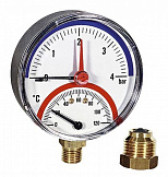 Термоманометр радиальный (нижний) WATTS 6 бар 120*