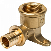 Угольник настенный с креплением STOUT для труб из сшитого полиэтилена Угольник настенный с креплением STOUT для труб из сшитого полиэтилена